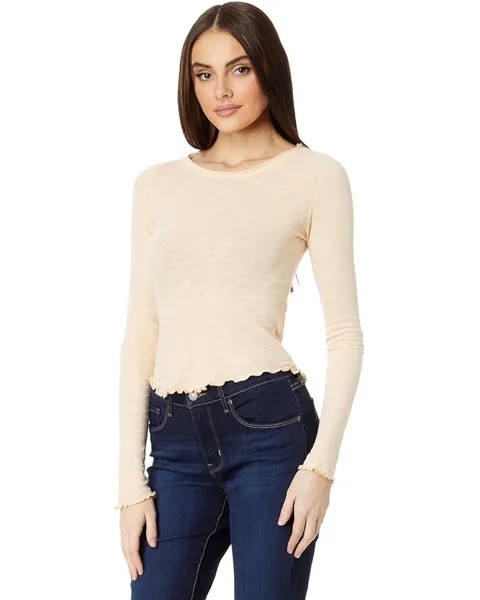 Лонгслив Free People Be My Baby, цвет White Peach