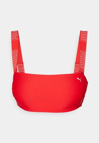 Верх бикини Swim Women Bandeau Top Puma, красный