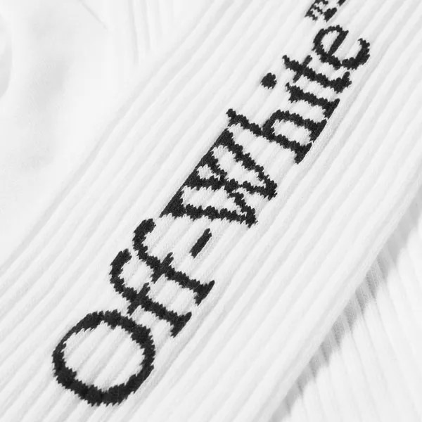 Носки Off-White с логотипом, белый/черный