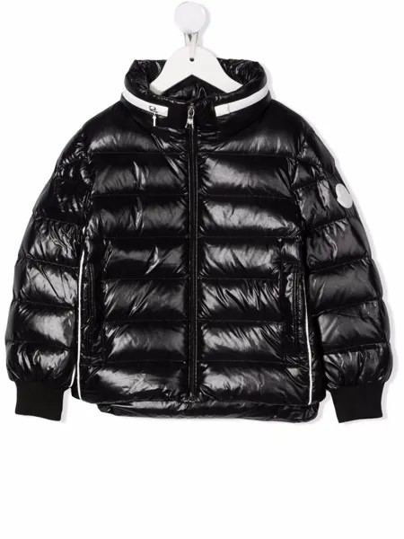 Moncler Enfant пуховик Koray с контрастной отделкой