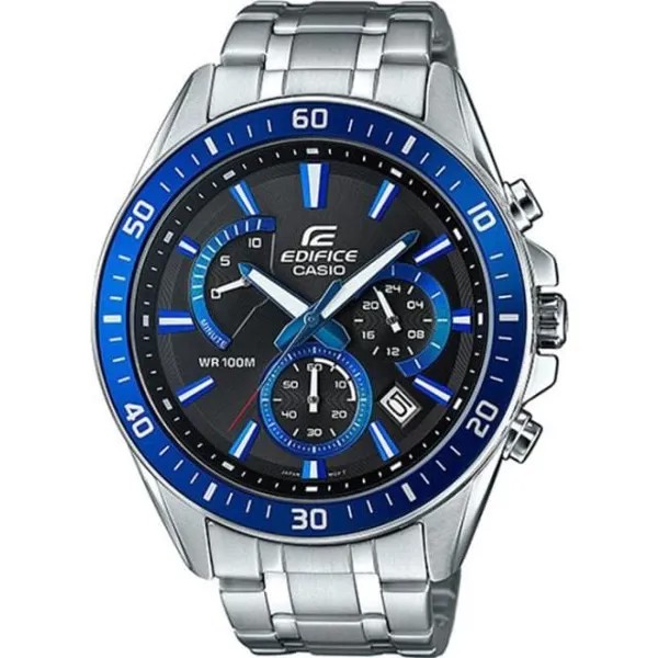 Мужские наручные часы с серебряным браслетом Casio Edifice Uhr-Mann