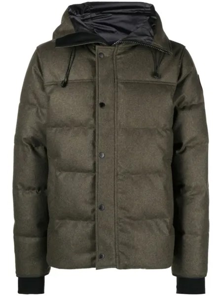 Canada Goose парка Macmillan с капюшоном, зеленый