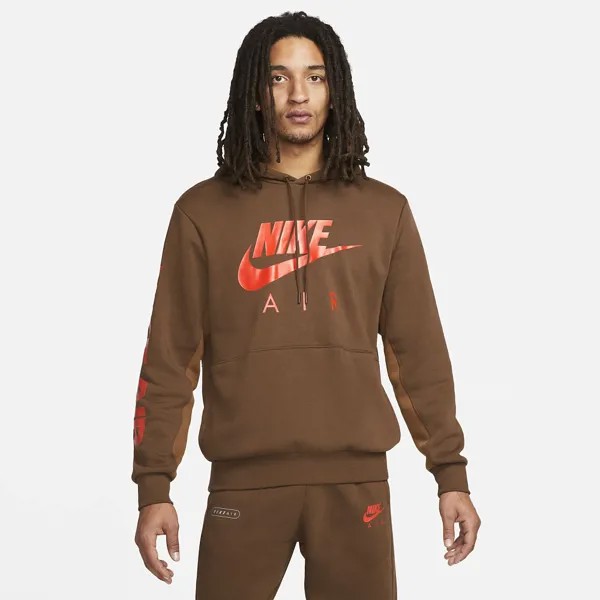 Мужская худи Air Brushed-Back Fleece Pullover Hoodie