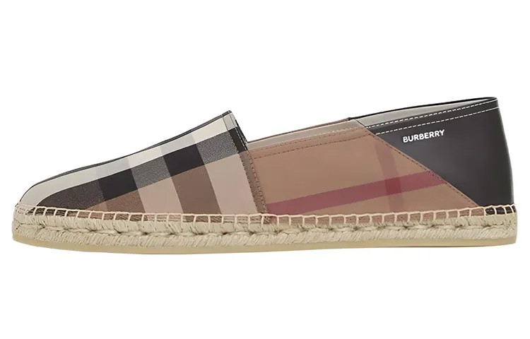 Винтажные эспадрильи с клетчатым принтом Burberry