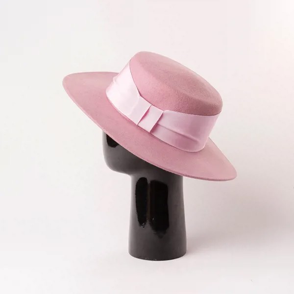 Шляпа Федора женская с плоским верхом, однотонная шапка из искусственной шерсти в стиле джаз, элегантная британская шляпа с широкими полями...