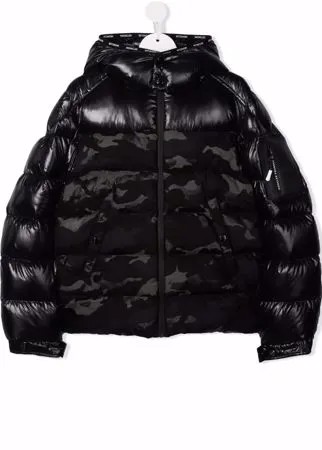 Moncler Enfant пуховик с капюшоном