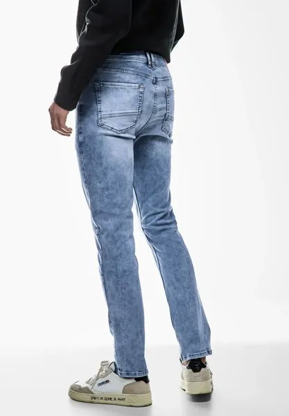 STREET ONE МУЖЧИНЫ Прямые джинсы, 5 карманов Street One Men, цвет Light Blue Wash