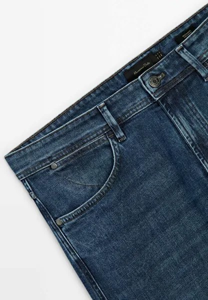 Зауженные джинсы Massimo Dutti, темно-синий