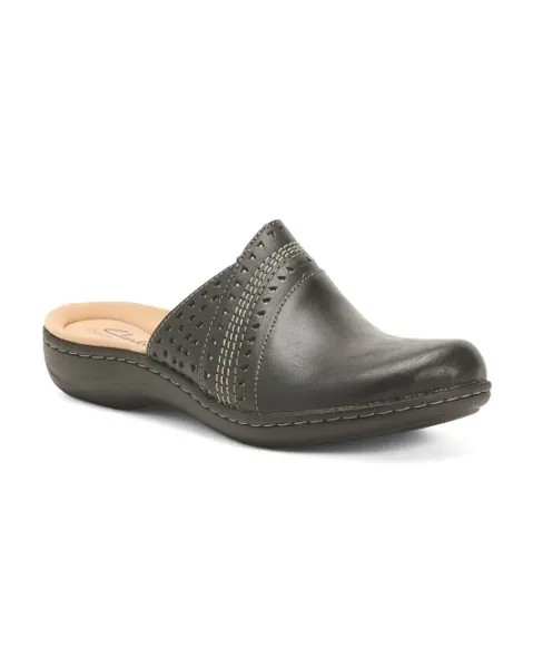 Кожаные туфли-мюли Laurieann Ease без шнуровки Clarks, черный