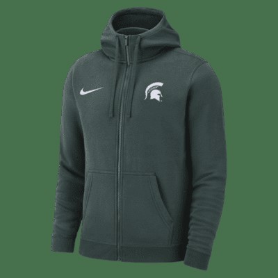 Худи Nike Michigan State Club Fleece, цвет Pro Green