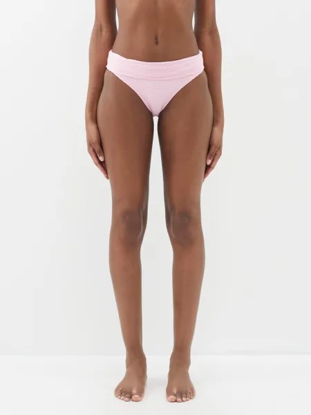 Трусики бикини в рубчик fold over Heidi Klein, розовый