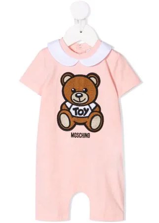 Moschino Kids ромпер с вышивкой Teddy Bear