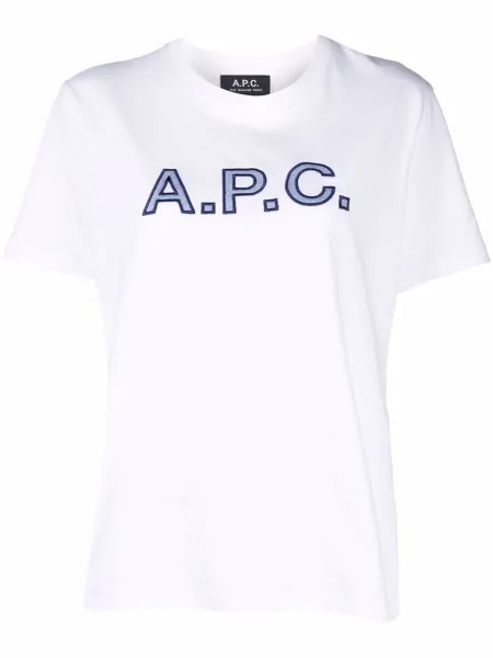 A.P.C. футболка с логотипом