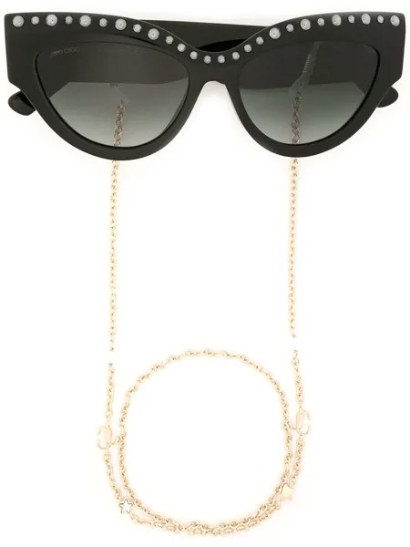 Jimmy Choo Eyewear солнцезащитные очки Sonja в оправе 'кошачий глаз'