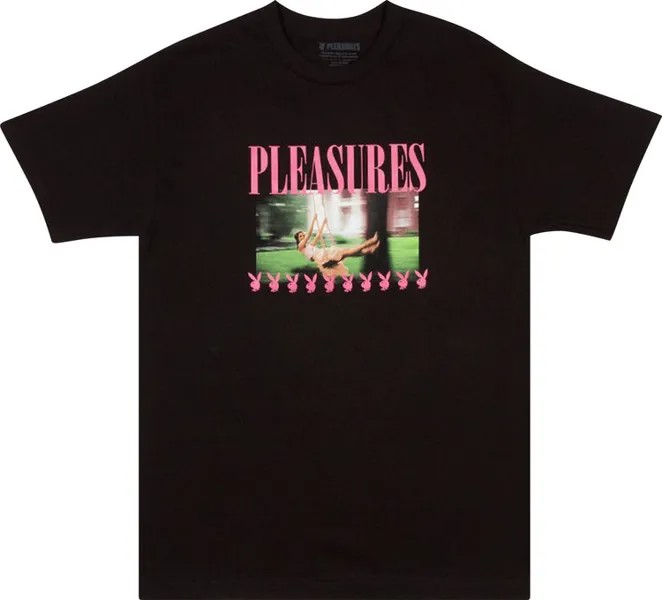Футболка Pleasures Swing T-Shirt 'Black', черный