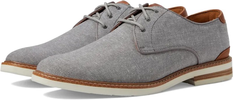 Оксфорды Highland Canvas Plain Toe Oxford Florsheim, цвет Gray Canvas/White Sole
