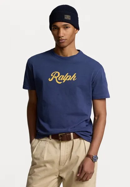 Футболка с принтом Short Sleeve Polo Ralph Lauren, цвет dark blue