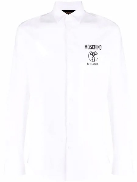 Moschino рубашка с логотипом