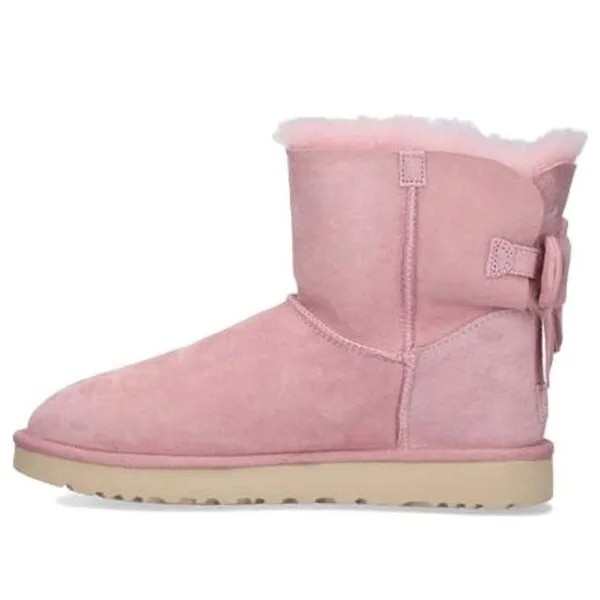 Зимние ботинки мини-бейли пух Ugg, розовый