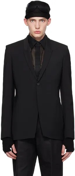 Черный - Мягкий мягкий пиджак с туманным карманом Rick Owens