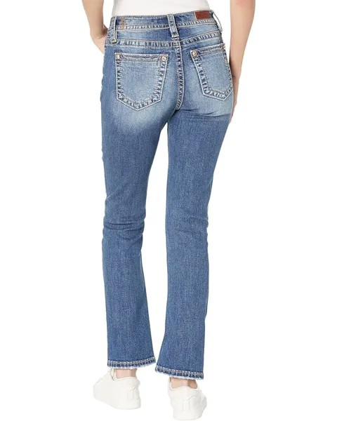 Джинсы Miss Me High-Rise Slim Straight Jeans in Dark Blue, темно-синий