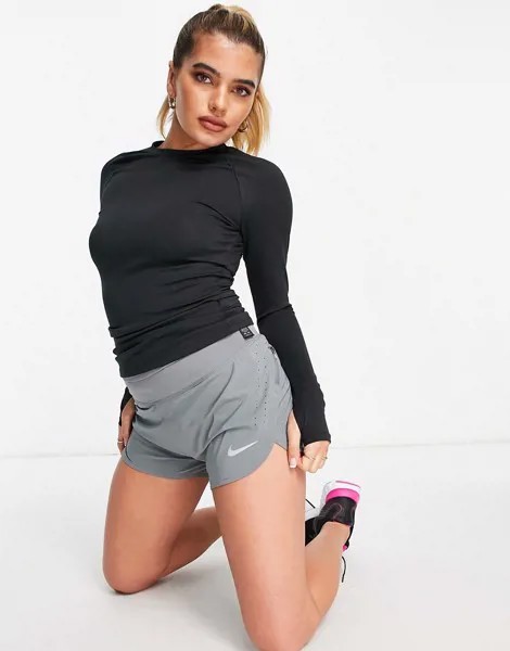 Серые шорты длиной 3 дюйма Nike Running Eclipse-Серый