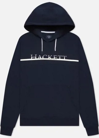 Мужская толстовка Hackett Gradual Logo Print Hoodie, цвет синий, размер M