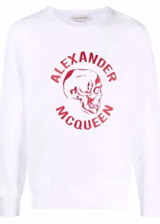 Alexander McQueen толстовка с вышитым логотипом