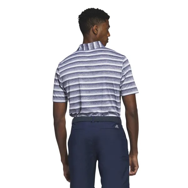 Мужская рубашка-поло для гольфа в двухцветную полоску adidas, красный
