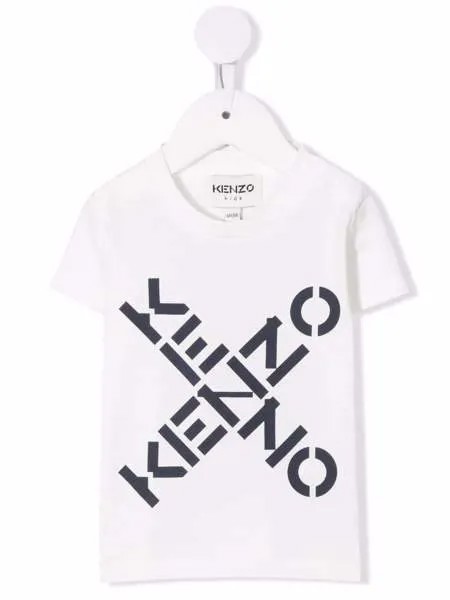 Kenzo Kids футболка из органического хлопка с логотипом