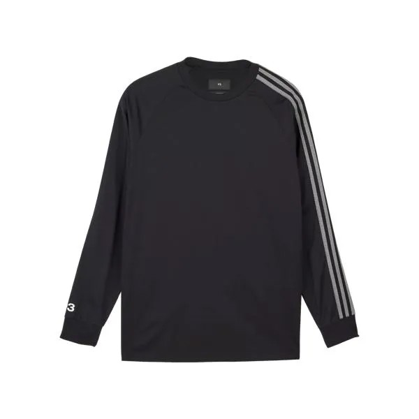 Футболка 3-stripes longsleeve black/white black/white Y-3, белый