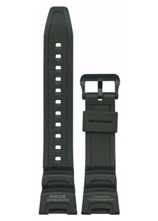 Ремешок CASIO, фактура матовая, диаметр шпильки 1.8 мм, размер 24, черный