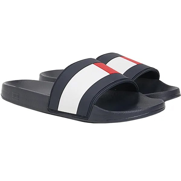 Шлепанцы Tommy Hilfiger Rubber Flag, синий