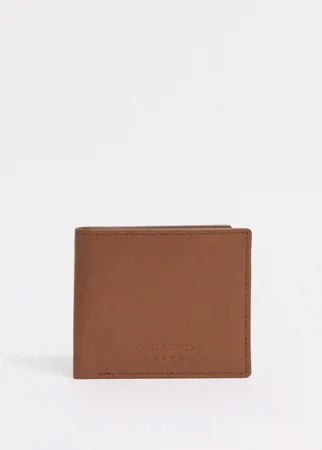Кожаный бумажник двойного сложения Bolongaro Trevor-Коричневый