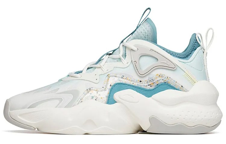 ANTA Bastard Lifestyle Shoes Men Low-top Ivory White/ice Powder Blue/silk Blue-green