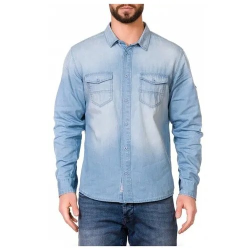 Мужская джинсовая рубашка WESTLAND W7322 SKY размер XL