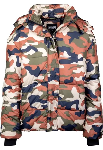 Пуховик Urban Classics Puffer Jacken, цвет orange Flecktarn