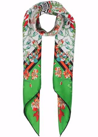 Burberry шелковый платок с цветочным принтом