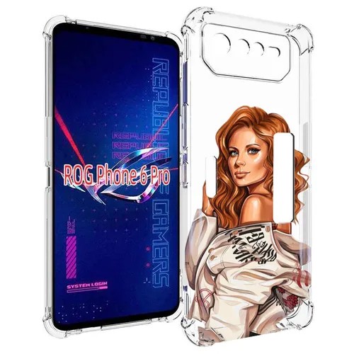 Чехол MyPads Бежевая-куртка женский для Asus ROG Phone 6 Pro задняя-панель-накладка-бампер
