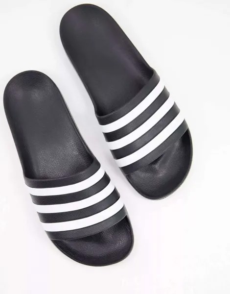 Черно-белые шлепанцы adidas Swim Adilette adidas performance