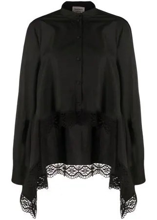 Alexander McQueen рубашка с асимметричным подолом