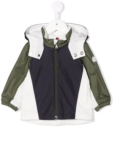 Moncler Enfant colour-block hooded windbreaker