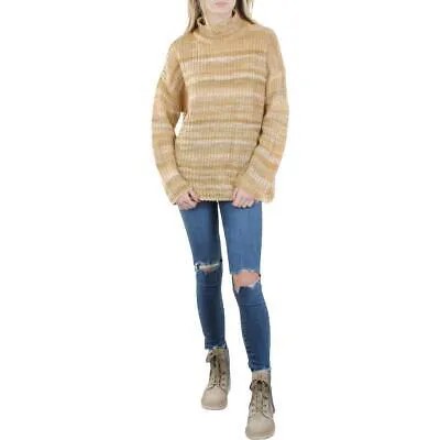 Calvin Klein Womens Wool Blend Marled Джемпер с воротником под горло BHFO 9261