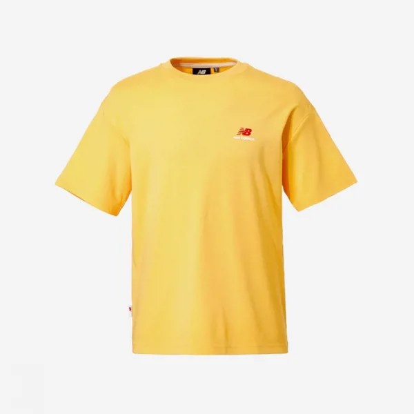 Футболка New Balance Uni Shorts Club с графическим принтом NBNEDB2423-(30)желтый