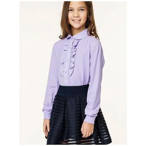 Школьная блуза Winkiki, размер 128, фиолетовый