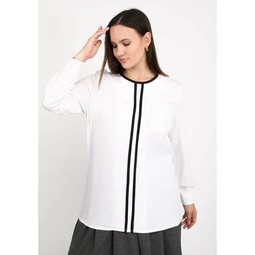 Блуза , повседневный стиль, размер 50, белый