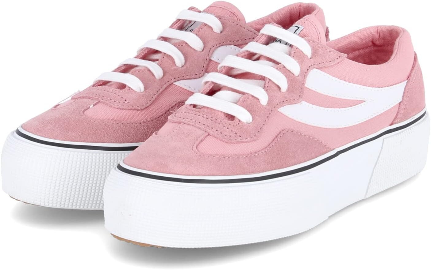 Кроссовки Superga 3041 Revolley Color-Block Platform, цвет Pink/White