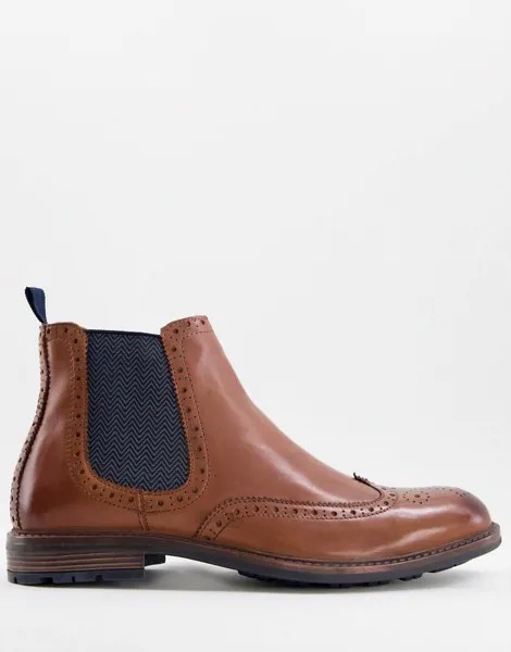 Кожаные ботинки челси светло-коричневого цвета Silver Street-Коричневый цвет