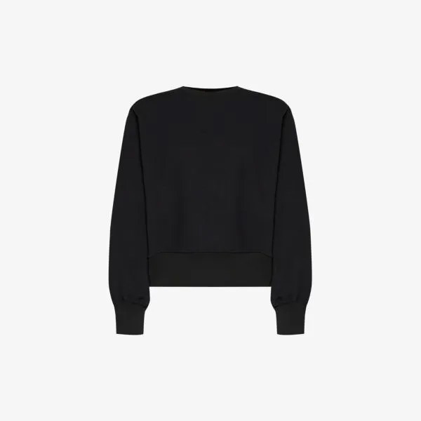 Толстовка Vanessa из хлопкового джерси с мягкими плечами Frankie Shop, черный