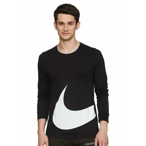 Свитшот NIKE, средней длины, размер S, черный